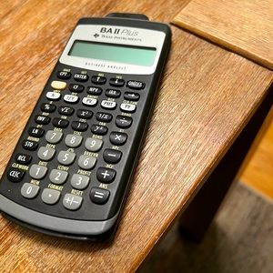 Texas Instruments BA II Plus Financial Calculator, Black, New